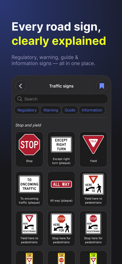 EzDMV traffic signs handbook